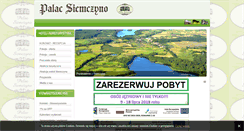 Desktop Screenshot of palacsiemczyno.pl